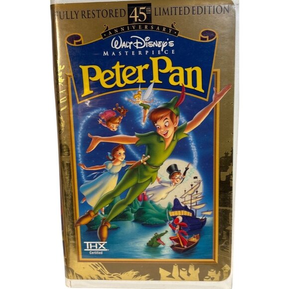 Walt Disney Peter Pan VHS 45th Anniversary Limited Edition - Picture 1 of 6
